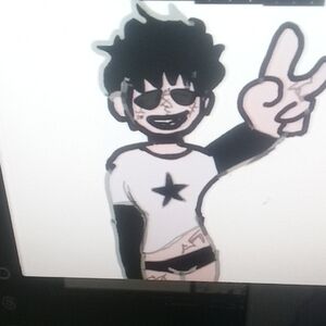 Graphic Tee with Star Design